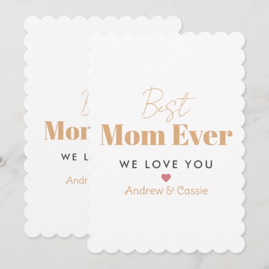 Best moge ever feestdagenkaart (Voorkant / Achterkant)