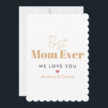 Best moge ever feestdagenkaart<br><div class="desc">Een mooi,  elegant en modern cadeau om je moeder een gelukkige verjaardag of Moederdag te wensen. Pas het aan met jouw naam en een foto.</div>