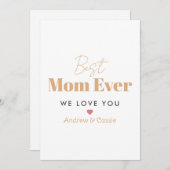 Best moge ever kaart (Voorkant / Achterkant)