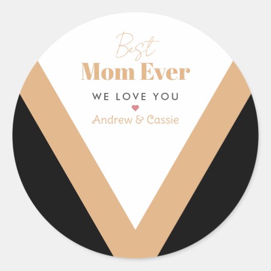 Best moge ever ronde sticker (Voorkant)