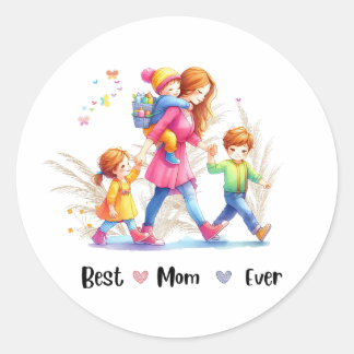 Best moge ever ronde sticker