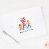 Best moge ever ronde sticker (Envelop)
