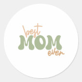 Best moge ever ronde sticker (Voorkant)