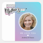 Best moge ever vierkante sticker (Voorkant)