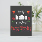 Best Mom Birthday Design (Staand voorkant)