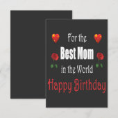 Best Mom Birthday Design (Voorkant / Achterkant)