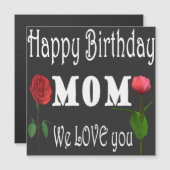 Best Mom Birthday Design  Magnetische Uitnodiging (Voorkant / Achterkant)