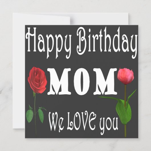 Best Mom Birthday Design  Magnetische Uitnodiging (Voorkant)