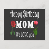 Best Mom Birthday Design Uitnodiging Briefkaart (Voorkant)