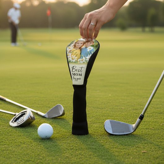 Best Mom by Par Daisy Photo Golf Head Cover