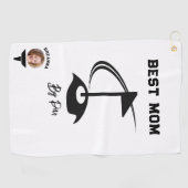 Best Mom by Par Foto Golf Ball Golf Graphic Golfhanddoek (Horizontaal)
