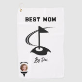 Best Mom by Par Foto Golf Ball Golf Graphic Golfhanddoek (Voorkant)