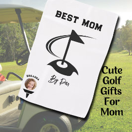 Best Mom by Par Foto Golf Ball Golf Graphic Golfhanddoek