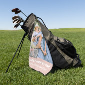 Best Mom By Par Foto Roze Bow Golf Handdoek (Groen)