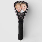 Best Mom by Par Foto Zwart Roze Golfheadcover (Voorkant)