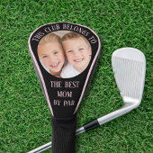 Best Mom by Par Foto Zwart Roze Golfheadcover
