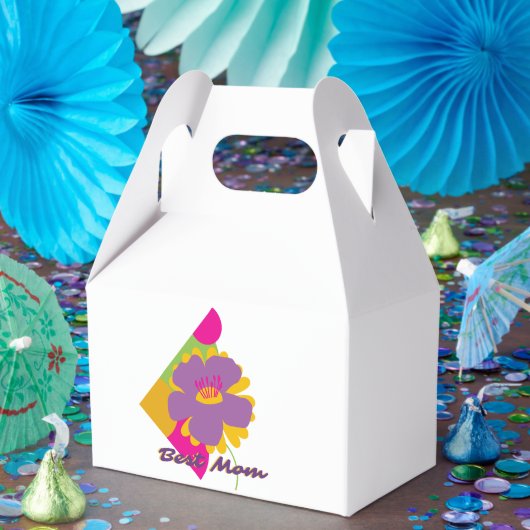 Best Mom Colourful Trendy Design Bedankdoosjes (Feest)