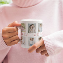 Best Mom Custom Photos Coffee Mug