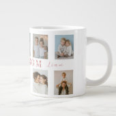 Best Mom Custom Photos Coffee Mug Grote Koffiekop (Rechts)