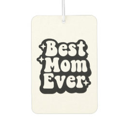 Best Mom Ever 1 Custom Photo Retro Groovy Luchtverfrisser