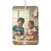 Best Mom Ever 1 Custom Photo Retro Groovy Luchtverfrisser (Achterkant)