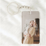 Best Mom Ever 2 Photo  Sleutelhanger<br><div class="desc">Celebrate Mom with a gift she’ll carry everywhere—a personalized keychain that’s both meaningful and practical. Featuring the phrase “Best Mom Ever” in a charming rustic font, this keychain overlays a favorite photo, turning a simple accessory into a cherished keepsake. Ideal for Mother’s Day, birthdays, or just because, it’s a heartfelt...</div>