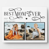  Best Mom Ever 2 Photos Heart Mothers Day Gifts Fotoplaat (Voorkant)