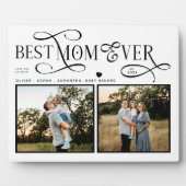  Best Mom Ever 2 Photos Heart Mothers Day Gifts Fotoplaat (Voorkant)