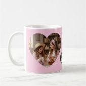 Best Mom Ever 3 Heart Photo Keepsake Pink Koffiemok (Links)