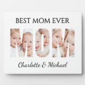 Best Mom Ever 3 Photos Cutout Letters Fotoplaat (Voorkant)