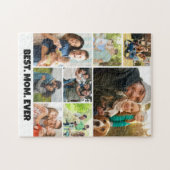 Best Mom Ever – 8 Photo Collage Frame Template Legpuzzel (Horizontaal)