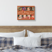 Best Mom Ever 8 Photo Grid Mothers Day Terracotta Canvas Afdruk (Insitu (Slaapkamer))
