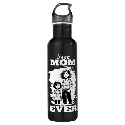 Best Mom Ever - beste Mama der Welt Waterfles (Voorkant)