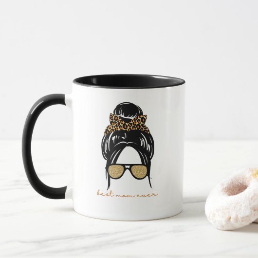 'Best Mom Ever' Birthday Mother's Day Gift  Mok (Met donut)