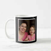 Best Mom Ever Black White Script 1 Photo Keepsake Koffiemok (Links)
