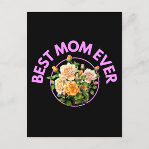 Best Mom Ever Boeket Rozen Moederdag Cadeaus Briefkaart