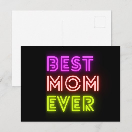 Best Mom ever Briefkaart (Voorkant / Achterkant)