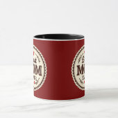 Best Mom Ever Classic Retro Design Mok (Midden)