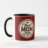 Best Mom Ever Classic Retro Design Mok (Links)