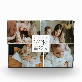 Best Mom Ever Custom 4 Photo Collage Fotoblokken