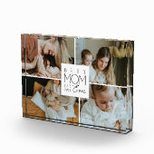 Best Mom Ever Custom 4 Photo Collage Fotoblokken (Rechts)