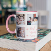 Best Mom Ever Custom 8 Photo Pink Mok