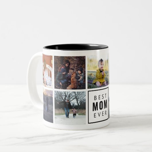 Best MOM Ever Custom Photo Mok (Voorkant links)