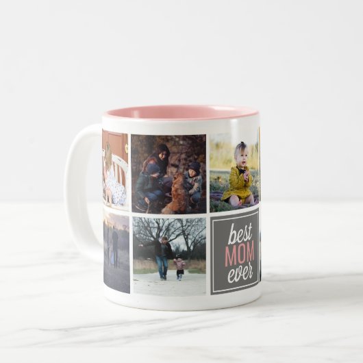 Best MOM Ever Custom Photo Mok (Voorkant links)