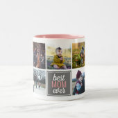 Best MOM Ever Custom Photo Mok (Center)