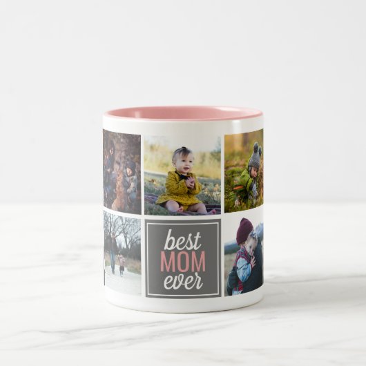 Best MOM Ever Custom Photo Mok (Center)