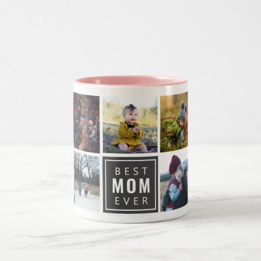 Best MOM Ever Custom Photo Mok (Center)