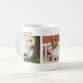 Best Mom Ever, Custom Three Photo Personalized Koffiemok (Voorkant links)