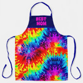 "BEST MOM EVER" DYNAMISCH STROPDAS-KLEURSTOF ONTWE SCHORT (Voorkant)