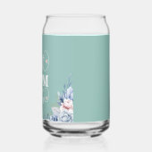 'Best Mom Ever' elegante bloemen Blikvorm Glas (Links)